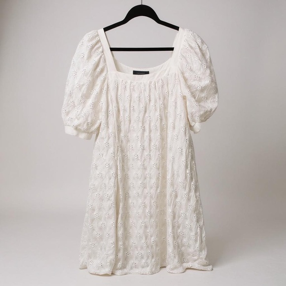 Anthropologie Dresses & Skirts - Anthropologie Maeve White Puff Sleeve Sundress. Size Medium